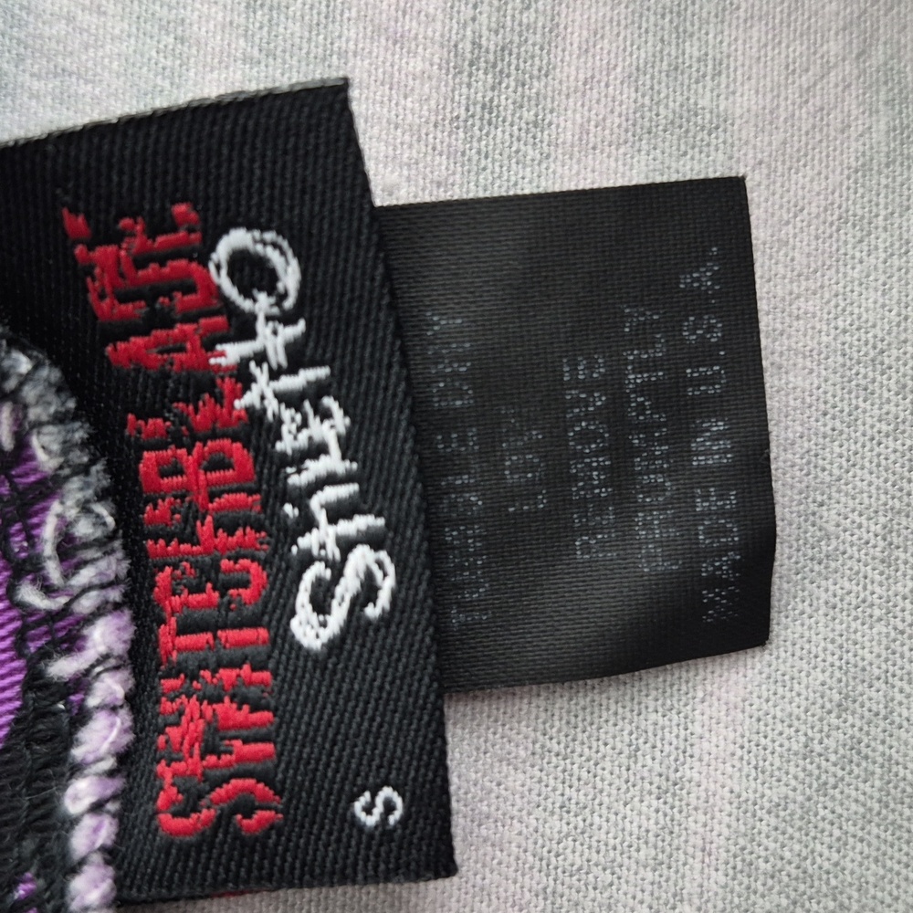 Switchblade Stiletto Purple Zebra Print Mini Dress Front Zipper and Buckle Small - Picture 10 of 11